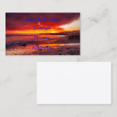 Exotic Tropical Ocean Sunset Visitekaartje (Voorkant / Achterkant)