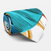 Exotic Tropical Palm Pattern Stropdas (Opgerold)