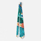 Exotic Tropical Palm Pattern Stropdas (Achterkant)