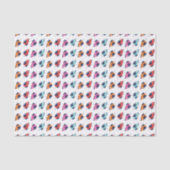 Exotic Tropical Summer Palms Leaves Pattern Tissuepapier (Voorkant)