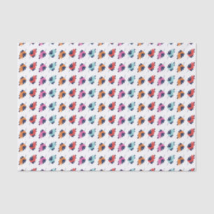 Exotic Tropical Summer Palms Leaves Pattern Tissuepapier