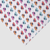 Exotic Tropical Summer Palms Leaves Pattern Tissuepapier (Detail)