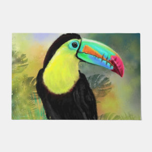 Exotic Tropical Toco Toucan Bird Doormat Deurmat