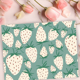 Exotic White aardberies Love Romance Friendship Briefkaart