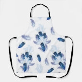 Exotic-White Parrot Blue tone Feathers Repeeert Schort (Voorkant)