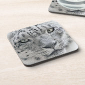 Exotic White Snow Leopard Drankjes Onderzetter (Linkerzijde)