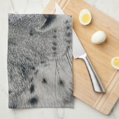 Exotic White Snow Leopard Theedoek (Quarter Fold)