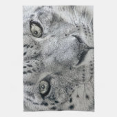 Exotic White Snow Leopard Theedoek (Verticaal)
