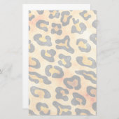 Exotic Wild Animal Leopard Skin Print Briefpapier (Voorkant / Achterkant)
