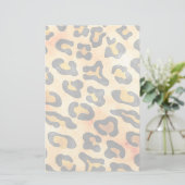 Exotic Wild Animal Leopard Skin Print Briefpapier (Staand voorkant)