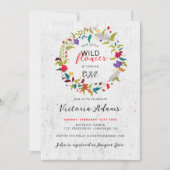 Exotic Woodland Wildflower Krans Verjaardag Kaart (Voorkant)