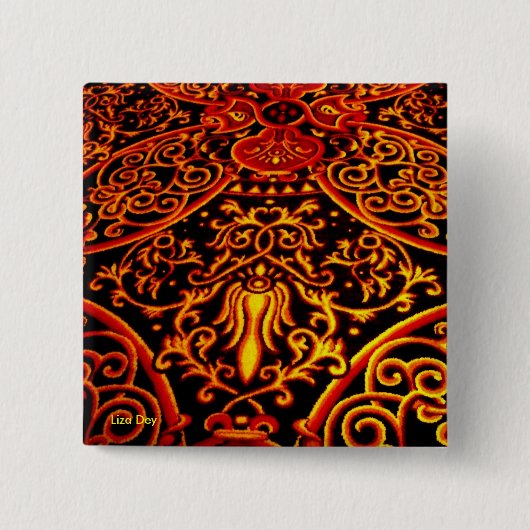 "Exotica" Square Button (Voorkant)