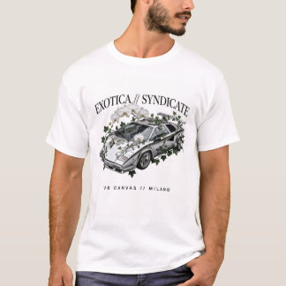 Exotica Syndicate Liquid Chrome Countach Luxe  T-shirt