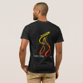 ExoticSkis - Black Swoosh T (Bella Canvas) T-shirt (Achterkant volledig)
