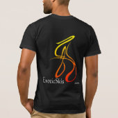 ExoticSkis - Black Swoosh T (Bella Canvas) T-shirt (Achterkant)