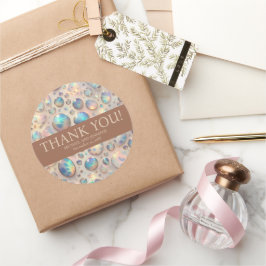 Exotieke luxe trouwstickers ronde sticker