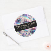 Exotieke luxe trouwstickers ronde sticker (Envelop)