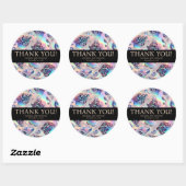 Exotieke luxe trouwstickers ronde sticker (Vel)