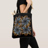 Exotisch Abstract Bloemmotief Tote Bag (Dichtbij)