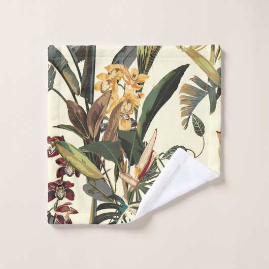 Exotisch abstract oerwoud. bad handdoek (Wasdoekje)