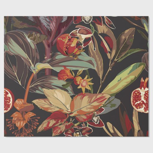 Exotisch abstract oerwoud. cadeaupapier (Vlak)