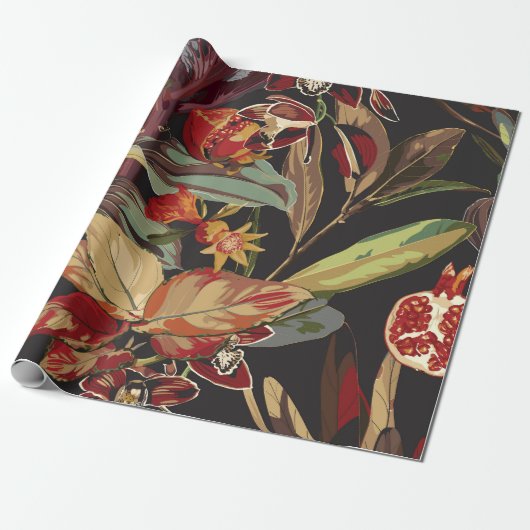 Exotisch abstract oerwoud. cadeaupapier (Uitgerold)