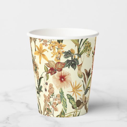 Exotisch abstract oerwoud. papieren bekers (Voorkant)