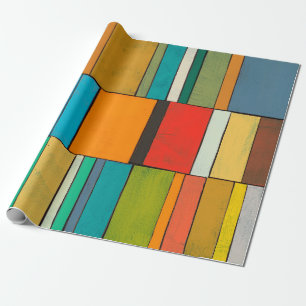 Exotisch abstract tropisch patroon met heldere kle cadeaupapier