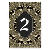Exotisch Arabesk Tafelnummer Kaart (Achterkant)