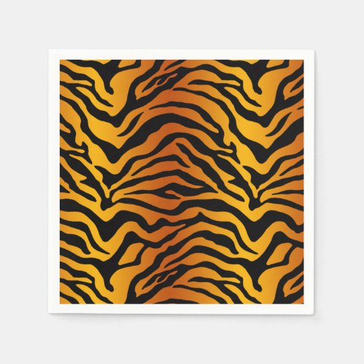 exotisch Bengaalse tijgerpatroon Servetten (Voorkant)