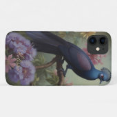 Exotisch blauw vogelscript personaliseren Case-Mate iPhone case (Achterkant (horizontaal))