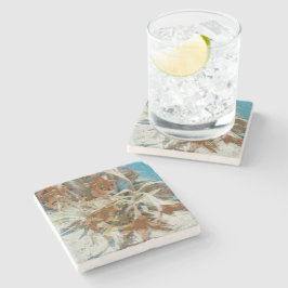 Exotisch Bloemstuk Stenen Onderzetter