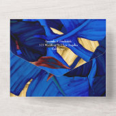 Exotisch bos all in one uitnodiging (Achterkant)