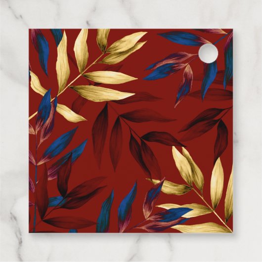 Exotisch bos bedankjes labels (Achterkant)