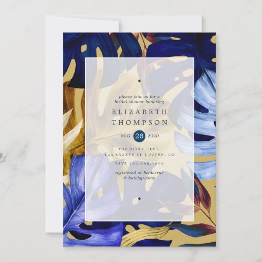 Exotisch bos bruiloft Vrijgezellenfeest Kaart (Voorkant)