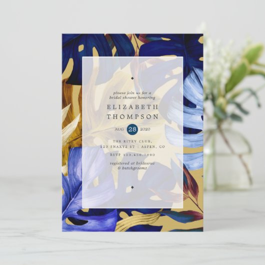 Exotisch bos bruiloft Vrijgezellenfeest Kaart (Staand voorkant)