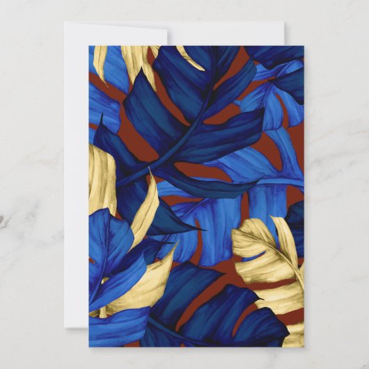 Exotisch bos bruiloft Vrijgezellenfeest Kaart (Achterkant)