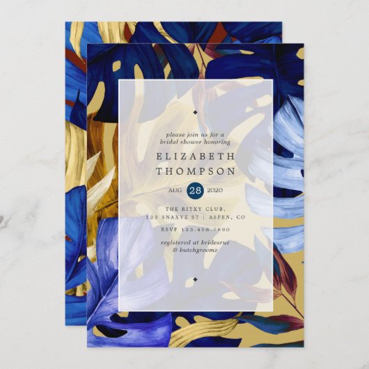 Exotisch bos bruiloft Vrijgezellenfeest Kaart (Voorkant / Achterkant)