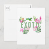 exotisch briefkaart (Voorkant / Achterkant)