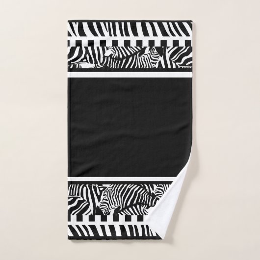 Exotisch Dier Zwart-wit Zebra Print Handdoek (Handdoek)