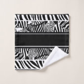Exotisch Dier Zwart-wit Zebra Print Handdoek (Wasdoekje)