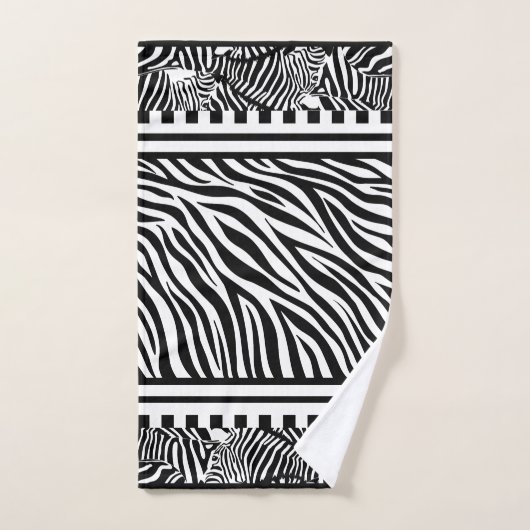 Exotisch Dier Zwart-wit Zebra Print Handdoek (Handdoek)