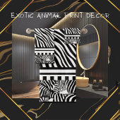 Exotisch Dier Zwart-wit Zebra Print Handdoek