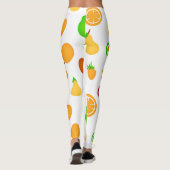 Exotisch fruit patroon ontwerp leggings (Achterkant)