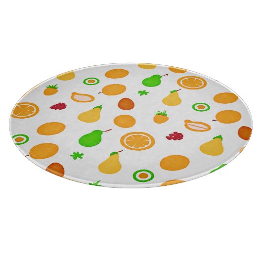 Exotisch fruit patroon ontwerp snijplank (Hoek)