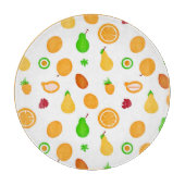 Exotisch fruit patroon ontwerp snijplank (Voorkant)