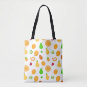 Exotisch Fruit Patroon Ontwerp Tote Bag (Voorkant)