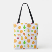 Exotisch Fruit Patroon Ontwerp Tote Bag (Achterkant)