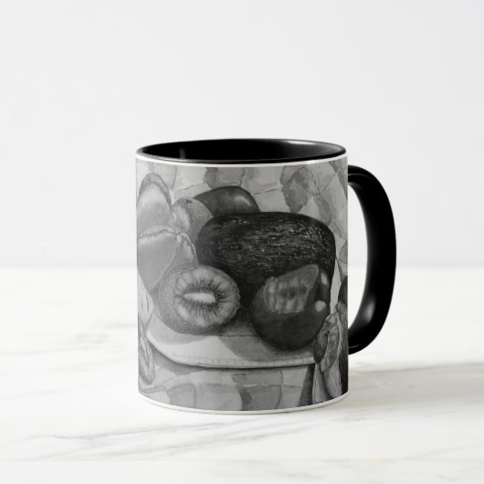 Exotisch fruit Stilleven afbeelding origineel Mok (Voorkant rechts)