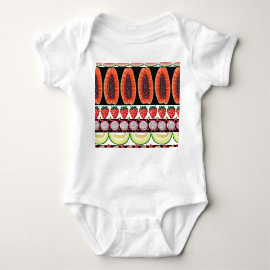 Exotisch fruit Trendy naadloos patroon Romper (Voorkant)